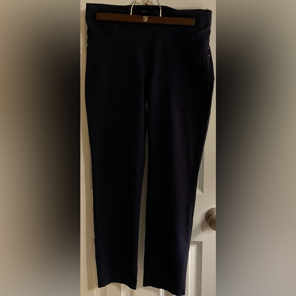 Cato Pants - Classic Navy Pants with Faux Front Pockets
